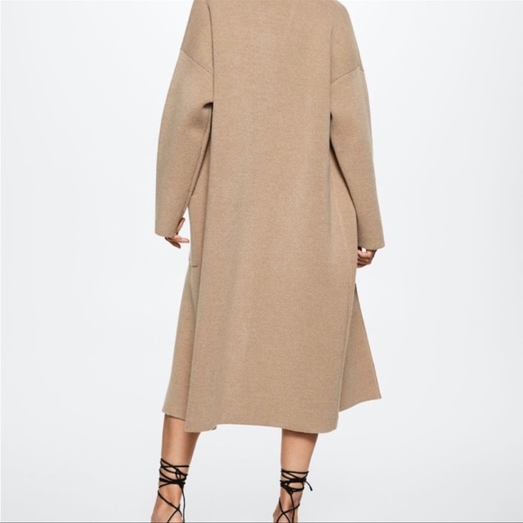 Mango Oversized Cardigan / Knitted Coat with Pockets (Coatigan) - Picture 4 of 10
